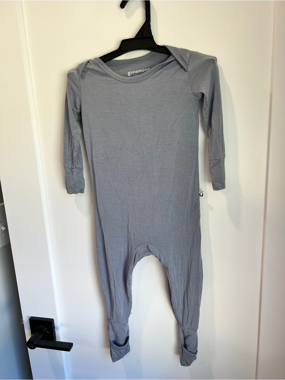 Günamüna 12-18 Month Bamboo Sleeper Pajamas | Blue Gray